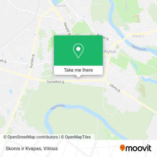 Карта Skonis ir Kvapas