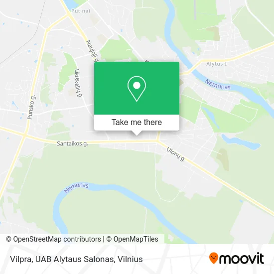 Карта Vilpra, UAB Alytaus Salonas