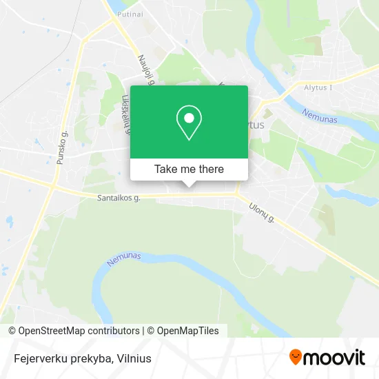 Карта Fejerverku prekyba