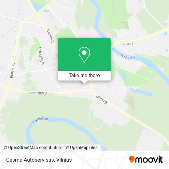 Карта Česma Autoservisas