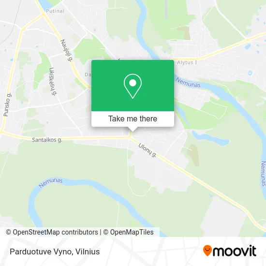 Карта Parduotuve Vyno