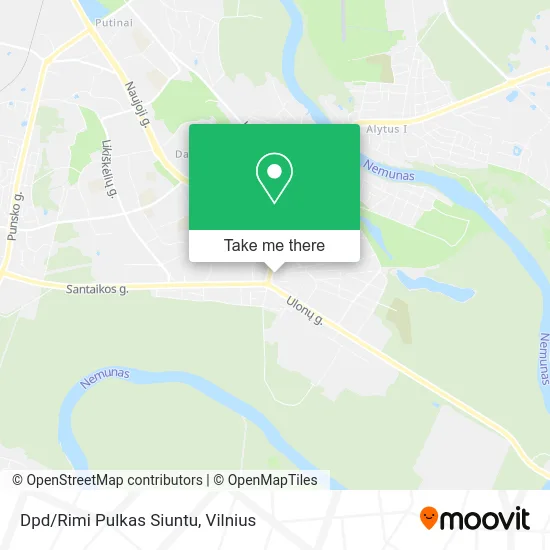 Карта Dpd/Rimi Pulkas Siuntu