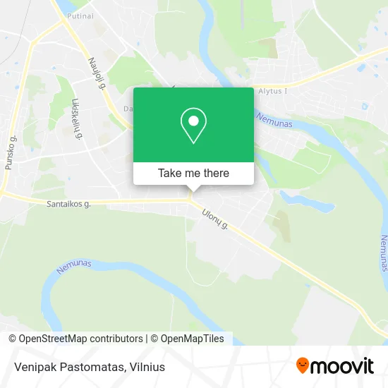 Карта Venipak Pastomatas