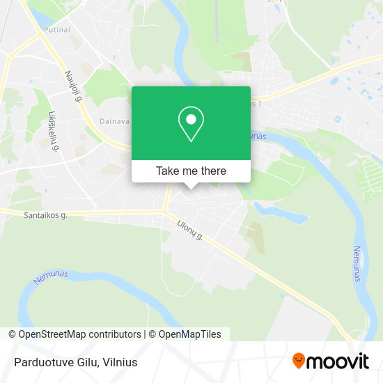 Карта Parduotuve Gilu