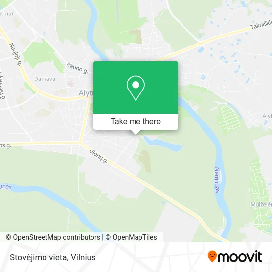 Карта Stovėjimo vieta