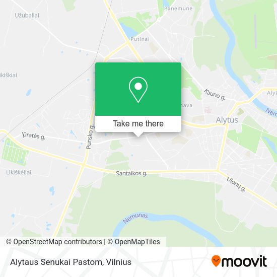 Карта Alytaus Senukai Pastom