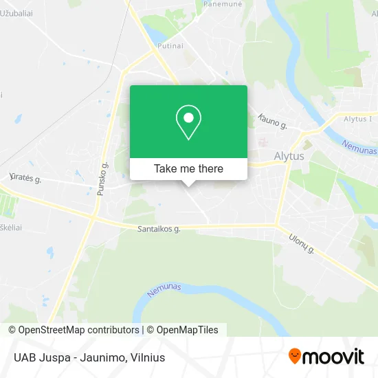 Карта UAB Juspa - Jaunimo