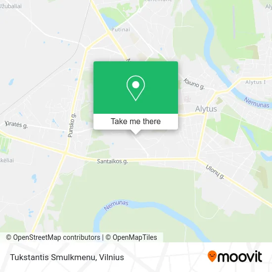 Карта Tukstantis Smulkmenu