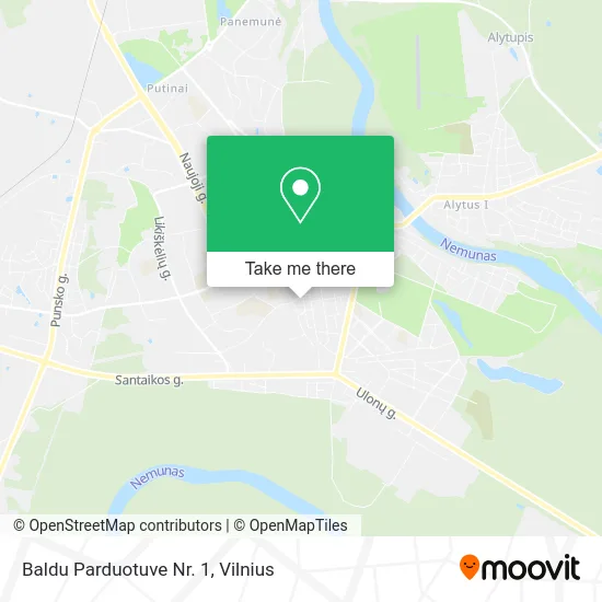 Карта Baldu Parduotuve Nr. 1