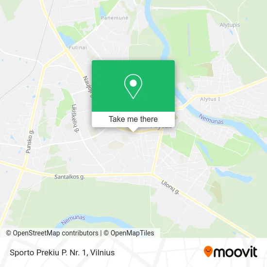 Карта Sporto Prekiu P. Nr. 1