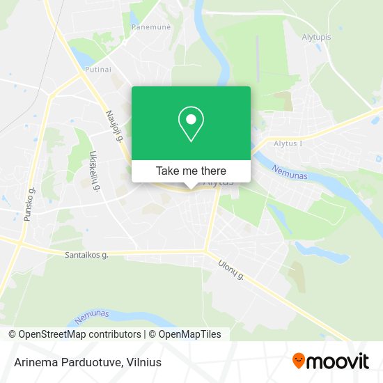 Карта Arinema Parduotuve