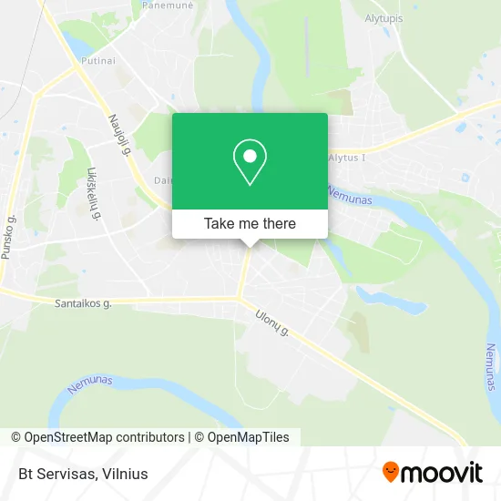 Карта Bt Servisas