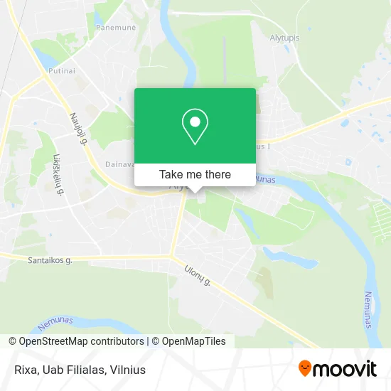 Карта Rixa, Uab Filialas