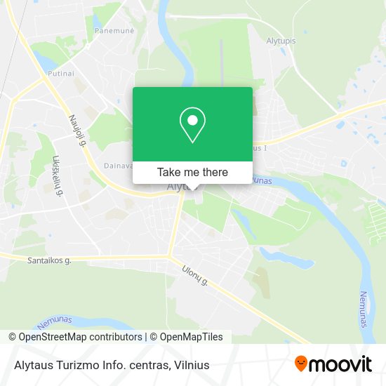 Карта Alytaus Turizmo Info. centras