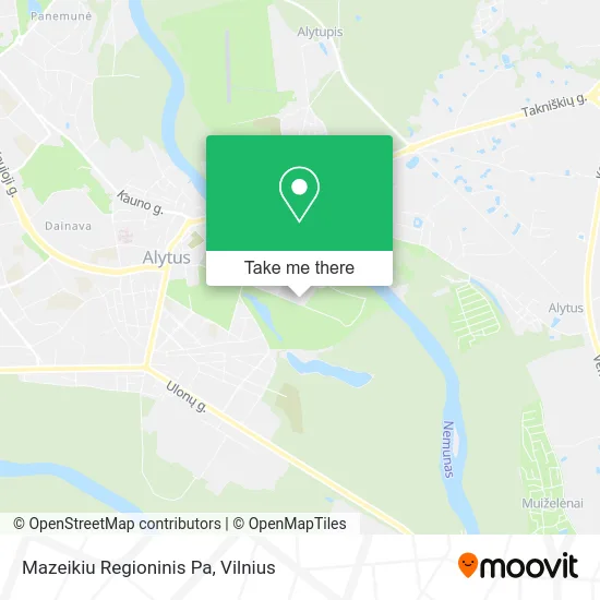 Карта Mazeikiu Regioninis Pa