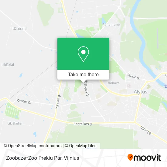 Карта Zoobaze*Zoo Prekiu Par