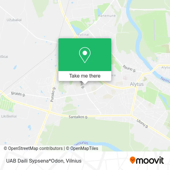 Карта UAB Daili Sypsena*Odon