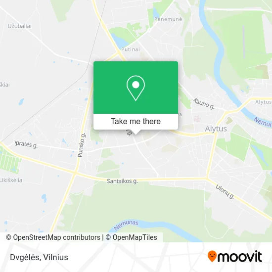 Карта Dvgėlės