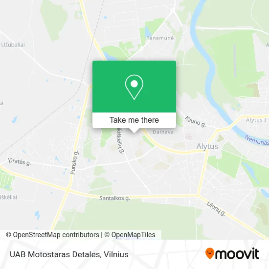 Карта UAB Motostaras Detales