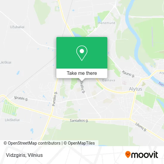 Карта Vidzgiris