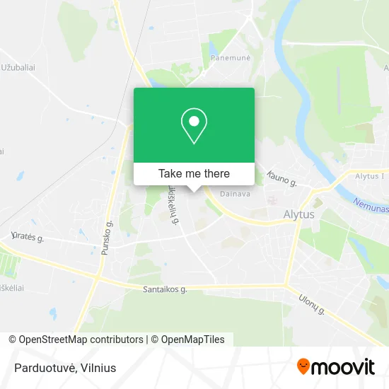 Карта Parduotuvė