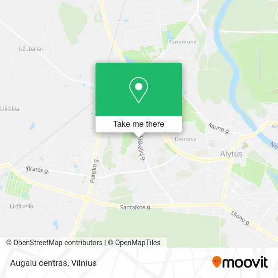 Карта Augalu centras