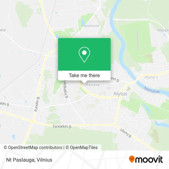 Карта Nt Paslauga