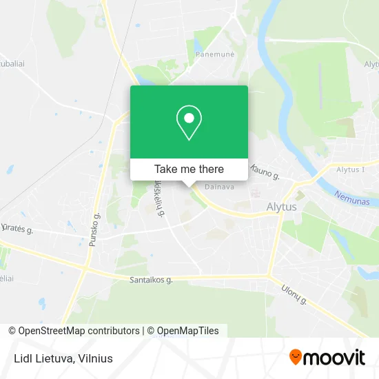 Карта Lidl Lietuva