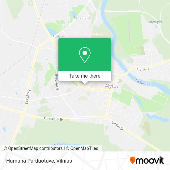 Карта Humana Parduotuve