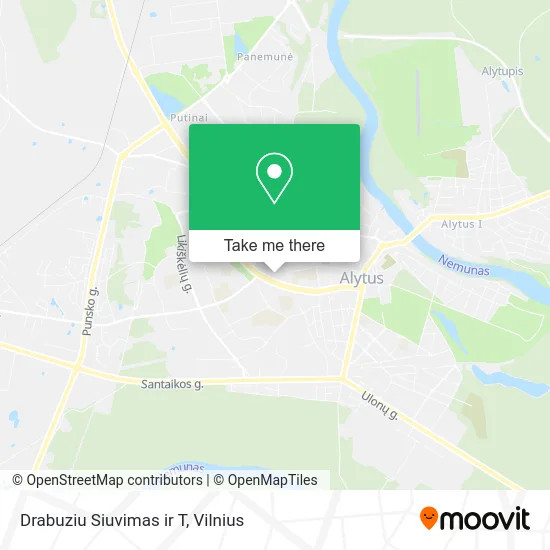 Карта Drabuziu Siuvimas ir T