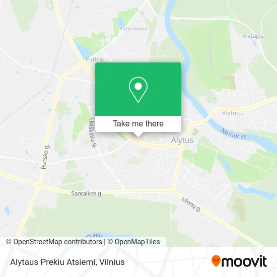 Карта Alytaus Prekiu Atsiemi
