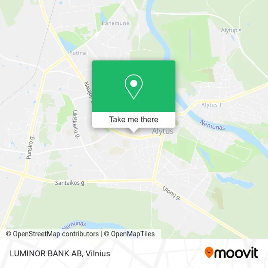Карта LUMINOR BANK AB