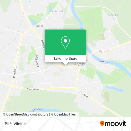 Карта Bitė