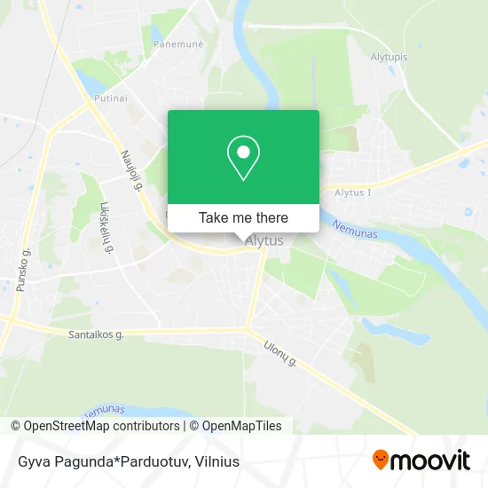 Карта Gyva Pagunda*Parduotuv