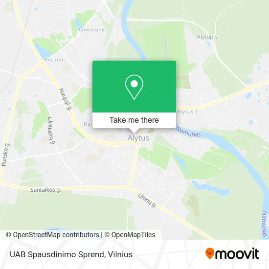 Карта UAB Spausdinimo Sprend