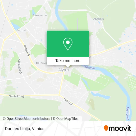 Карта Danties Linija