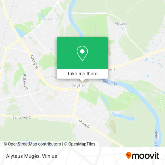 Карта Alytaus Mugės
