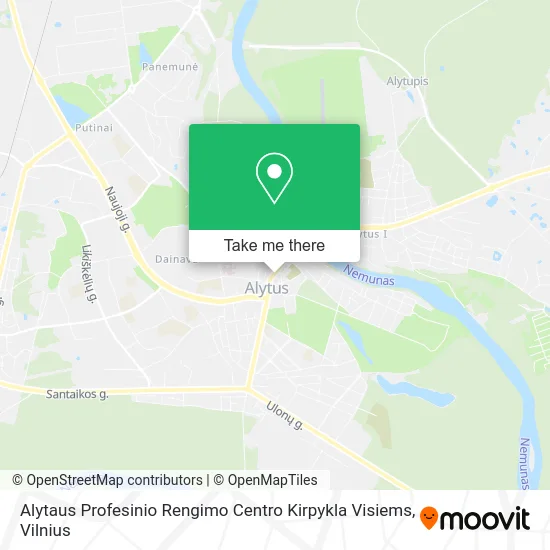 Карта Alytaus Profesinio Rengimo Centro Kirpykla Visiems