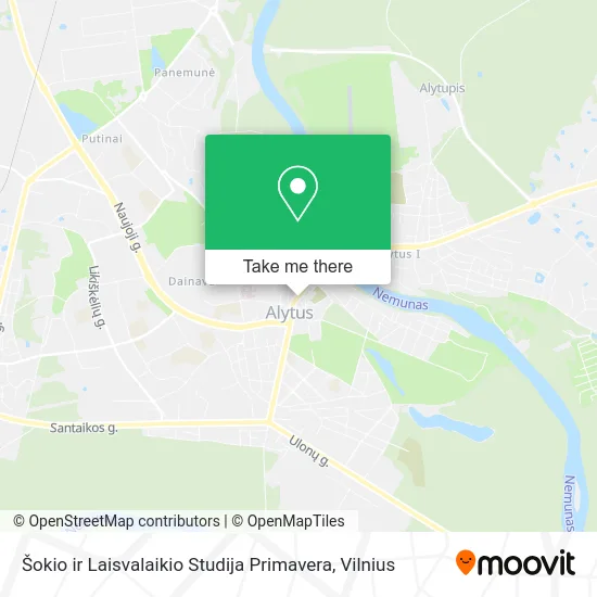 Карта Šokio ir Laisvalaikio Studija Primavera