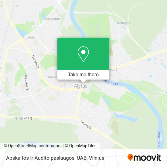 Карта Apskaitos ir Audito paslaugos, UAB