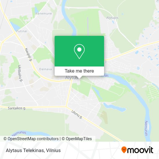 Карта Alytaus Telekinas
