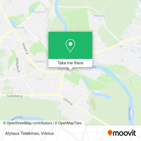 Карта Alytaus Telekinas