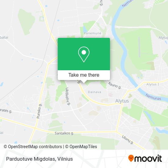Карта Parduotuve Migdolas