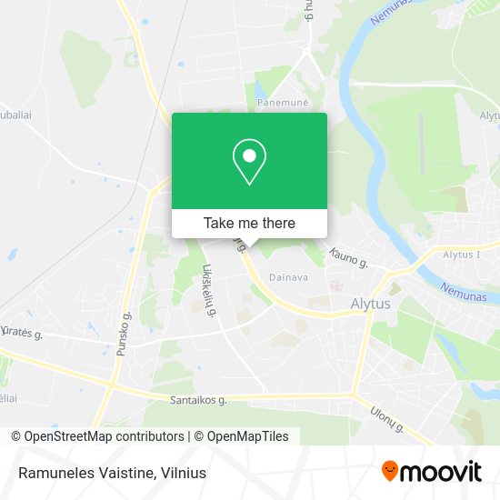 Карта Ramuneles Vaistine