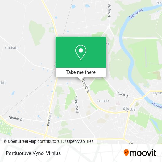 Карта Parduotuve Vyno