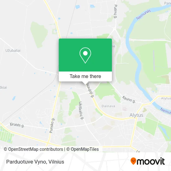 Карта Parduotuve Vyno