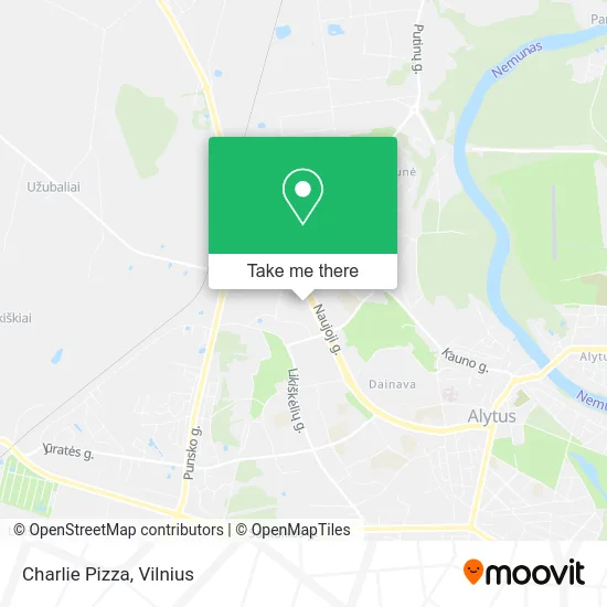 Карта Charlie Pizza