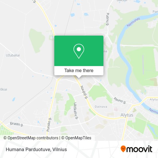 Карта Humana Parduotuve