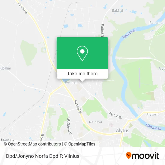 Карта Dpd/Jonyno Norfa Dpd P