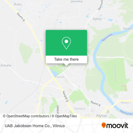 Карта UAB Jakobsen Home Co.